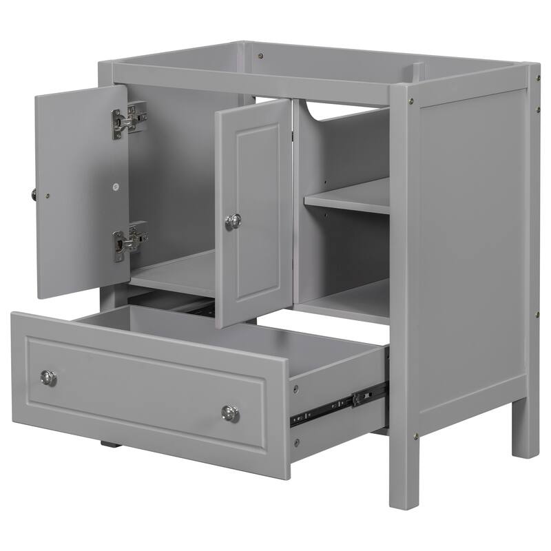 30" Bathroom Vanity Without Sink, Wooden Bathroom Vanity Base Only